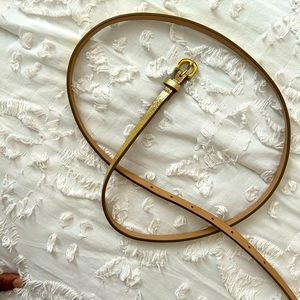 Gold J. Crew Leather Belt